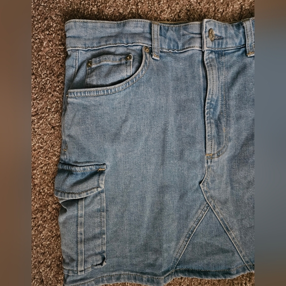 RAILS The Laurel Cargo Blue Wash Denim Mini Skirt | SZ 30 - Picture 5 of 12